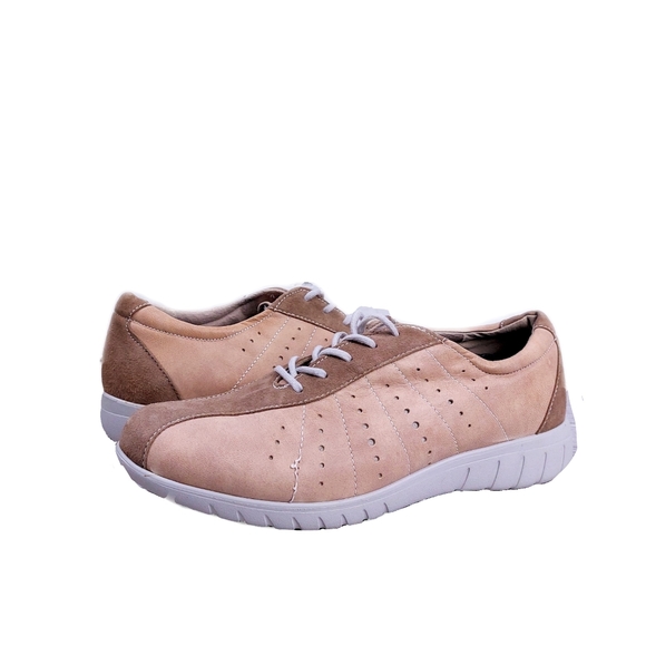Munro Shoes - Munro EUC Womens 8M Tori Oxford Brown/Tan Suede Shoe Sneakere